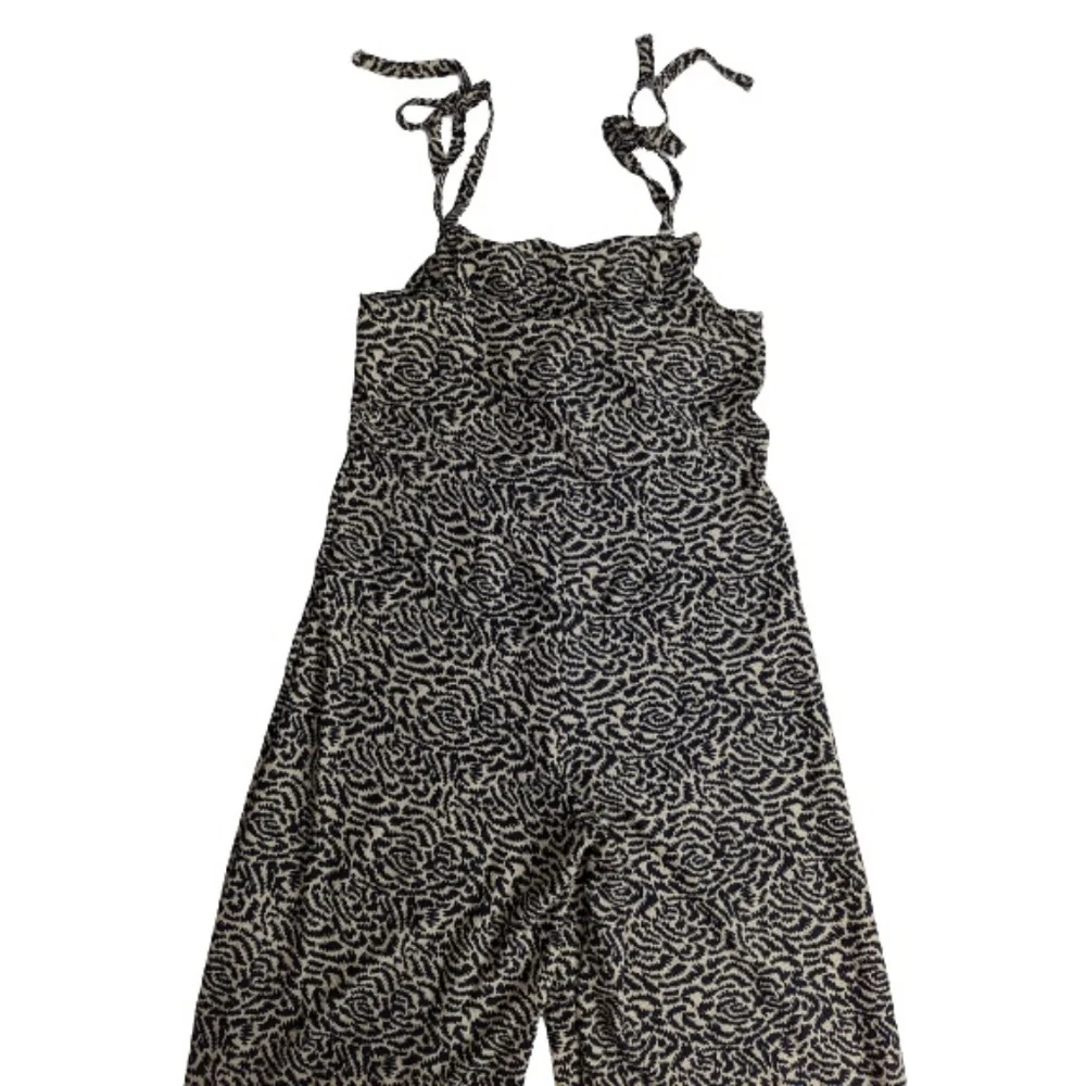 Topshop Tie Shoulder Printed Jumpsuit 10 - Picture 7 of 8